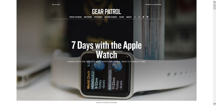 gearpatrol website